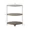 Hello Honey® 31'' Antique Gold Oval Metal 3-Tier Shelf Side Table